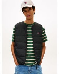 Tommy Hilfiger - Water Repellent Colour-Blocked Back Logo Gilet - Lyst