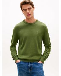 Tommy Hilfiger - Flag Embroidery Crew Neck Jumper - Lyst