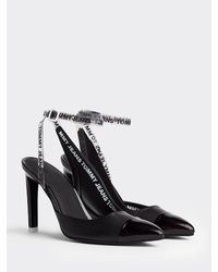 Tommy Hilfiger Pump Met Logotape - Zwart
