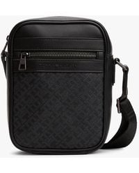 Tommy Hilfiger - Borsa Reporter Th Monogram Con Tracolla - Lyst