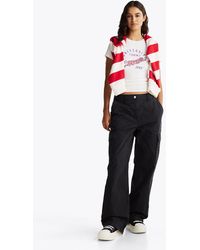Tommy Hilfiger - Mia Mid Rise Relaxed Cargo Trousers - Lyst