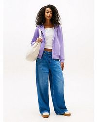 Tommy Hilfiger - Medium Rise Wide Leg Jeans Met Losse Fit - Lyst
