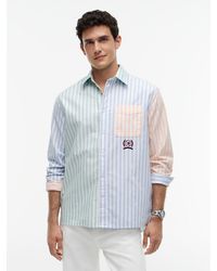 Tommy Hilfiger - Relaxed Fit Colour-Blocked Stripe Oxford Shirt - Lyst