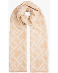 Tommy Hilfiger - Th Monogram Jacquard Scarf With Wool - Lyst
