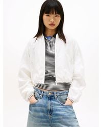 Tommy Hilfiger - Logo Tape Water Repellent Bomber Jacket - Lyst