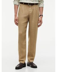 Tommy Hilfiger - New York Label Washed Pure Linen Trousers - Lyst