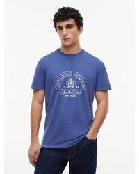 Tommy Hilfiger - Crest Logo Peached Jersey T-Shirt - Lyst