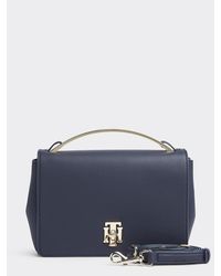 Tommy Hilfiger Crossbodytas Met Monogram-turnlock - Blauw