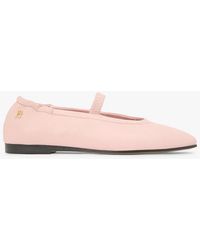 Tommy Hilfiger - Leather Elasticated Strap Ballerinas - Lyst