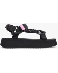 Tommy Hilfiger - Webbing Rope Cleat Platform Sandals - Lyst