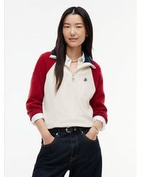 Tommy Hilfiger - Relaxed Quarter Zip Jumper With Cashmere - Lyst