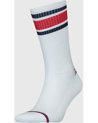 Tommy Hilfiger - 1-pack Ribbed Stripe Knee-high Socks - Lyst