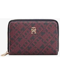 Tommy Hilfiger - Th Monogram Zip-around Wallet - Lyst