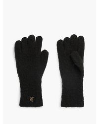 Tommy Hilfiger - Chic Th Monogram Gloves With Alpaca - Lyst