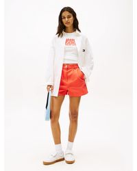 Tommy Hilfiger - Claire Regular High Rise Denim Shorts - Lyst