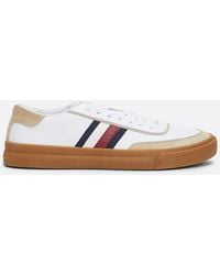 Tommy Hilfiger - Mixed Texture Leather Cupsole Trainers - Lyst