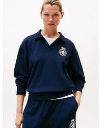 Tommy Hilfiger - Relaxed Fit Lounge-Trui Met Embleem - Lyst