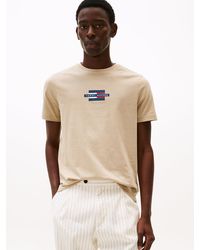 Tommy Hilfiger - Flag Logo Print T-shirt - Lyst