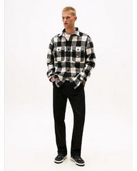 Tommy Hilfiger - Otis Overdyed Black Straight Leg Jeans - Lyst