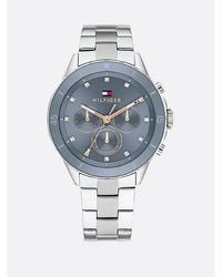 Tommy Hilfiger - Blue Dial Stainless Steel Bracelet Watch - Lyst