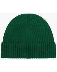Tommy Hilfiger - Hilfiger Flag Pure Wool Beanie - Lyst