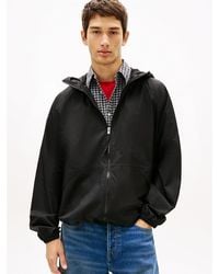 Tommy Hilfiger - Signature Back Logo Water Repellent Relaxed Windbreaker - Lyst