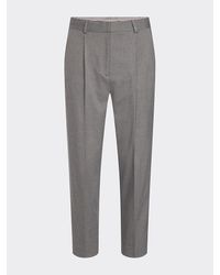 Tommy Hilfiger Essential Flex Pantalon Van Flanel - Grijs