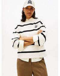 Tommy Hilfiger - Sudadera De Felpa Con Logo Y Cuello Redondo - Lyst