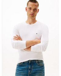 Tommy Hilfiger - Slim Fit Longsleeve T-Shirt Van Jersey - Lyst