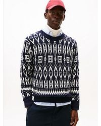 Tommy Hilfiger - Relaxed Fit Fair Isle Trui Van Lamswolmix - Lyst