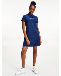 Tommy Hilfiger Essential Polojurk Met Logo - Blauw