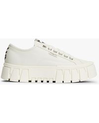 Tommy Hilfiger - Zebra Print Logo Platform Cupsole Trainers - Lyst