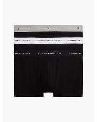 Tommy Hilfiger - 3-Pack Signature Logo Contrast Waistband Trunks - Lyst