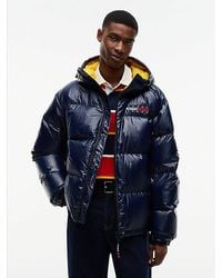 Tommy Hilfiger - Tommy Jeans Shiny Down Hooded Alaska Puffer Jacket - Lyst
