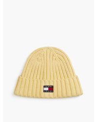 Tommy Hilfiger - Tommy Jeans Heritage Logo Rib Knit Beanie - Lyst