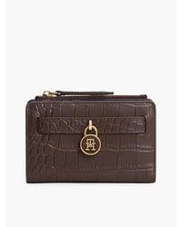 Tommy Hilfiger - The American Icon Croco Leather Bifold Wallet - Lyst