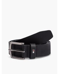 Tommy Hilfiger - Denton Leather Enamel Flag Belt - Lyst