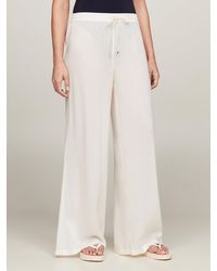 Tommy Hilfiger - Th Essential Wide Leg Cover Up Swim Trousers - Lyst