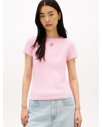 Tommy Hilfiger - Textured Logo Slim Jersey T-Shirt - Lyst