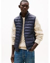 Tommy Hilfiger - Weste Mit Kontrast-Einsatz - Lyst