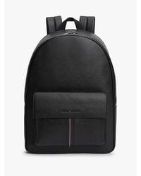 Tommy Hilfiger - Rugzak Met Klepvak En Getextureerde Finish - Lyst