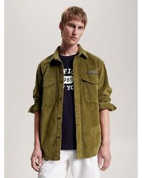 Tommy Hilfiger - Archive Fit Corduroy Overshirt Met Logo - Lyst
