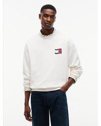Tommy Hilfiger - Back Wavy Flag Terry Relaxed Sweatshirt - Lyst
