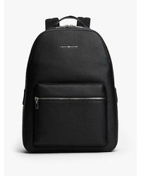 Tommy Hilfiger - Th Business Leren Rugzak Met Deelbare Rits - Lyst