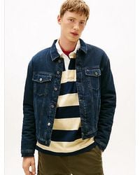 Tommy Hilfiger - Ryan Teddy Lined Denim Trucker Jacket - Lyst