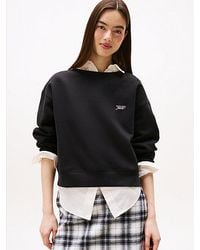 Tommy Hilfiger - Relaxed Fit Sweatshirt Met Metallic Logo - Lyst