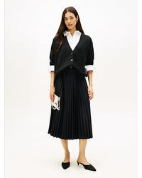 Tommy Hilfiger - Pleated Midi Skirt - Lyst
