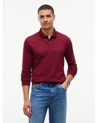 Tommy Hilfiger - Fluid Cotton Long Sleeve Polo Shirt - Lyst