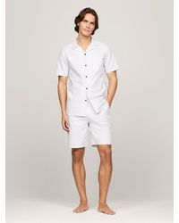 Tommy Hilfiger - Th Original Woven Shirt And Shorts Pyjama Set - Lyst