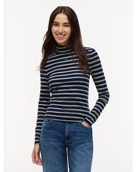 Tommy Hilfiger - Slim Mock Neck Long Sleeve T-Shirt - Lyst
